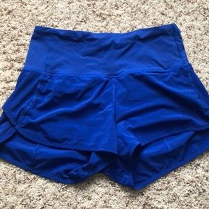 Lululemon high waisted running shorts